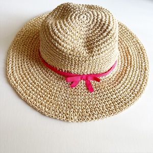 Crocheted Straw Sun Hat